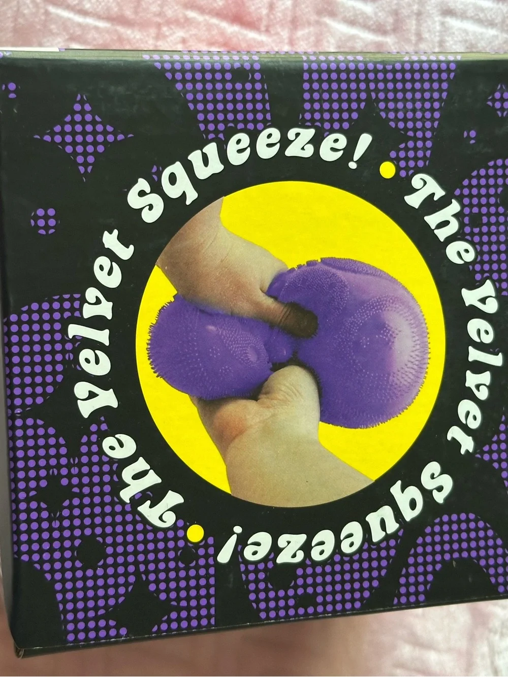 Fuzz Ball Plush Squeeze Toy - Purple